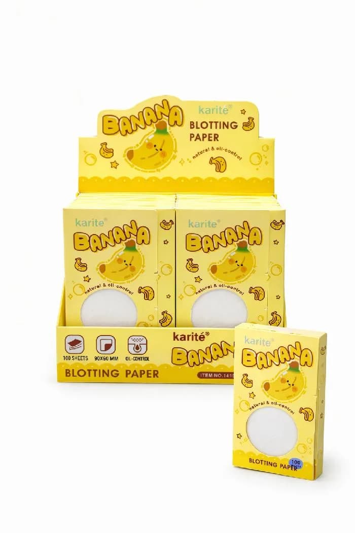 PAPEL ABSORBENTE DE GRASA BANANA KARITÉ 