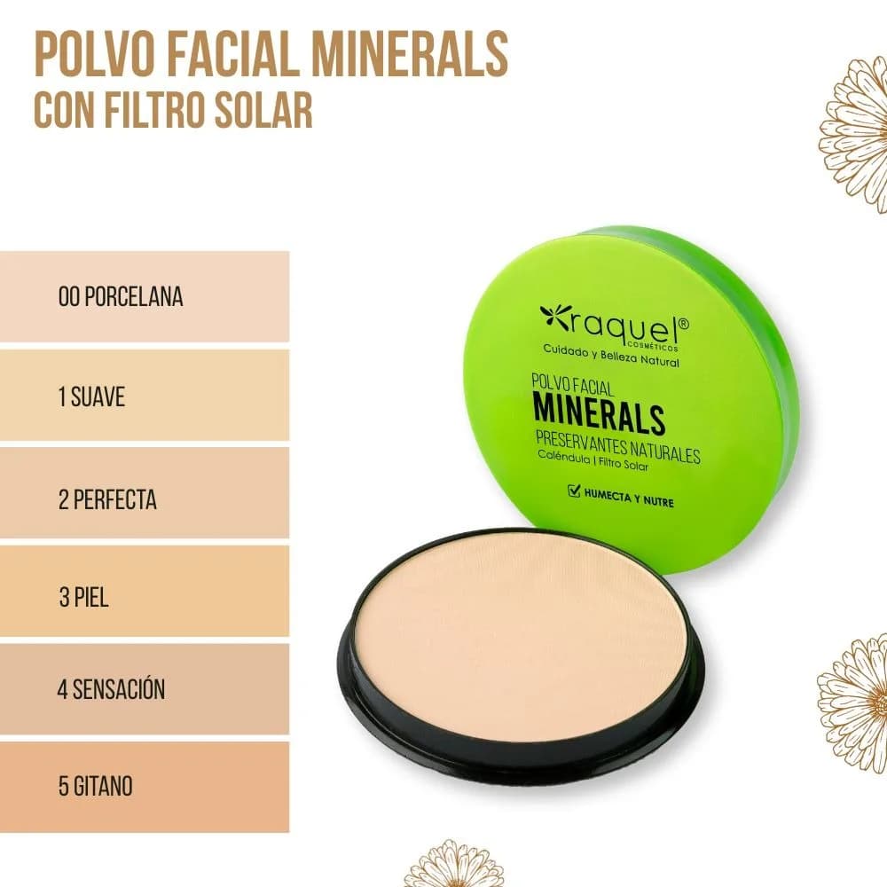 POLVO FACIAL COMPACTO MINERAL RAQUEL